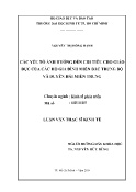 Luận văn Các yếu tố ảnh hưởng đến chi tiêu giáo dục của hộ gia đình Bắc Trung Bộ và Duyên hải miền Trung, Việt Nam