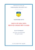 Luận văn Chiến lược hoạt động bệnh viện Chợ Rẫy đến năm 2020