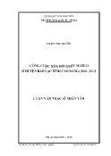 Luận văn Công cuộc xóa đói giảm nghèo ở huyện Bảo Lạc tỉnh Cao Bằng (2000 - 2013)