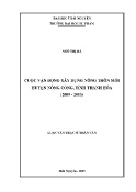 Luận văn Cuộc vận động xây dựng nông thôn mới huyện Nông Cống tỉnh Thanh Hóa (2009-2013)