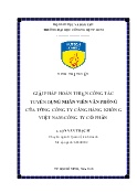 Luận văn Giải pháp hoàn thiện công tác tuyển dụng nhân viên khối chức năng văn phòng tại Tổng Công ty Cảng Hàng không Việt Nam-CTCP