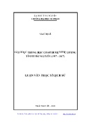 Luận văn Giáo dục trung học cơ sở huyện Phú Lương tỉnh Thái Nguyên (1997 - 2017)