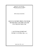 Luận văn Hành vi cảm thán trong tác phẩm tôi thấy hoa vàng trên cỏ xanh của Nguyễn Nhật Ánh