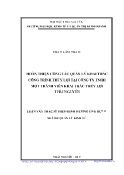 Luận văn Hoàn thiện công tác quản lý khai thác công trình thủy lợi tại công ty TNHH một thành viên khai thác thủy lợi tỉnh Thái Nguyên