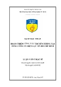 Luận văn Hoàn thiện công tác truyền thông tại Tổng công ty Điện lực TP. Hồ Chí Minh