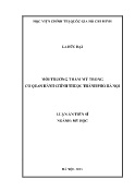 Luận văn Môi trường thẩm mỹ trong cơ quan hành chính thuộc Thành phố Hà Nội