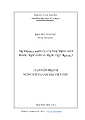 Luận văn Một số đặc điểm của từ ngữ tiếng Anh trong tiếng Hán và tiếng Việt hiện đại