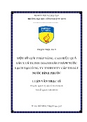 Luận văn Một số giải pháp nâng cao hiệu quả sản xuất kinh doanh sản phẩm nước sạch tại Công ty TNHH MTV Cấp Thoát nước Bình Phước