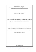 Luận văn Nâng cao chất lượng đội ngũ công chức cấp xã tại huyện Đồng Hỷ, tỉnh Thái Nguyên