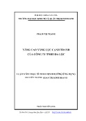Luận văn Nâng cao năng lực cạnh tranh của Công ty TNHH Đa Lộc