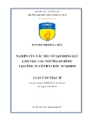 Luận văn Nghiên cứu các yếu tố tạo động lực làm việc cho người lao động tại Công ty cổ phần đầu tư RoBot