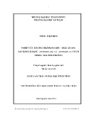 Luận văn Nghiên cứu phương pháp động học - trắc quang xác định các dạng antimon (III) và antimon(V) vô cơ trong mẫu môi trường