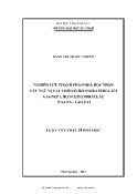 Luận văn Nghiên cứu thành phần hoá học thân cây Ngũ vị vảy chồi (Schisandra perulata Gagnep.), họ Schisandraceae ở Sapa - Lào Cai