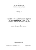 Luận văn Nghiên cứu và tổng hợp một số xeton α,β- Không no đi từ hợp chất 3- Axetyl-4- Metyl benzocumarin