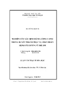 Luận văn Nghiên cứu xác định hàm lượng canxi trong huyết thanh phục vụ chẩn đoán bệnh còi xương ở trẻ em