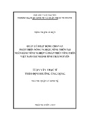Luận văn Quản lý hoạt độngcho vay phát triển nông nghiệp, nông thôn tại Ngân hàng Nông nghiệp và Phát triển nông thôn Việt Nam chi nhánh tỉnh Thái Nguyên