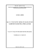 Luận văn Quản lý nhà nước trong xây dựng cơ bản tại huyện Tam Đường, tỉnh Lai Châu