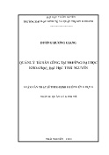 Luận văn Quản lý tài sản công tại trường đại học khoa học, Đại học Thái Nguyên