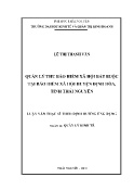 Luận văn Quản lý thu bảo hiểm xã hội bắt buộc tại bảo hiểm xã hội huyện Định Hóa, tỉnh Thái Nguyên