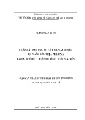 Luận văn Quản lý vốn đầu tư xây dựng cơ bản từ nguồn ngân sách địa phương tại Bộ Chỉ huy Quân sự tỉnh Thái Nguyên