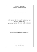 Luận văn Rèn luyện kỹ năng giải toán Ma trận cho học sinh lớp 12 nước Cộng hòa dân chủ nhân dân Lào