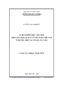 Luận văn Sử dụng kiến thức liên môn trong dạy học lịch sử cổ trung đại Việt Nam ở trường THPT tại tỉnh Quảng Ninh
