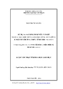 Luận văn Sử dụng phương pháp nêu vấn đề trong dạy học môn giáo dục công dân lớp 11 ở một số trường THPT, tỉnh Thái Nguyên
