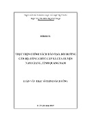 Luận văn Thực hiện chính sách đào tạo, bồi dưỡng cán bộ, công chức cấp xã của huyện Nam Giang, tỉnh Quảng Nam