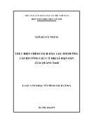 Luận văn Thực hiện chính sách đào tạo, bồi dưỡng cán bộ công chức ở Thị xã Điện Bàn tỉnh Quảng Nam