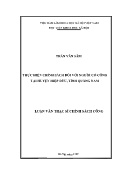 Luận văn Thực hiện chính sách đối với người có công tại huyện Hiệp Đức, tỉnh Quảng Nam
