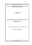 Luận văn Thực trạng phát triển du lịch của tỉnh Lào Cai