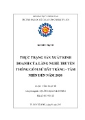 Luận văn Thực trạng sản xuất kinh doanh tại làng nghề truyền thống Gốm sứ Bát Tràng tầm nhìn 2020