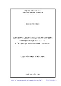 Luận văn Tổng hợp, nghiên cứu đặc trưng cấu trúc và hoạt tính quang xúc tác của vật liệu nano ZnO pha tạp NiFe₂O₄