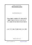 Luận văn Tổng hợp, nghiên cứu tính chất phức chất 2-phenoxybenzoat của một số nguyên tố đất hiếm