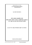 Luận văn Tổng hợp, nghiên cứu tính chất phức chất 2-thiophenaxetat của một số nguyên tố đất hiếm