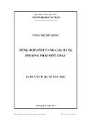Luận văn Tổng hợp oxit nano CeO2 bằng phương pháp đốt cháy