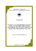 Luận văn Ứng dụng các mô hình định giá quyền chọn vào việc phòng ngừa rủi ro cho danh mục đầu tư chứng khoán