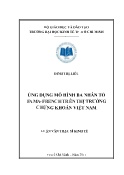 Luận văn Ứng dụng mô hình ba nhân tố Fama-French trên thị trường chứng khoán Việt Nam