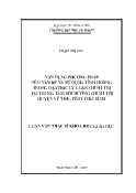 Luận văn Vận dụng phương pháp nêu vấn đề và sử dụng tình huống trong dạy học lý luận chính trị tại Trung tâm bồi dưỡng chính trị huyện Vũ Thư, tỉnh Thái Bình