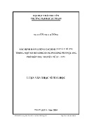 Luận văn Xác định hàm lượng cadimi (Cd) và chì (Pb) trong một số đồ uống bằng phương pháp quang phổ hấp thụ nguyên tử (F – AAS)