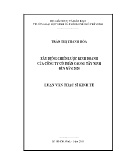 Luận văn Xây dựng chiến lược kinh doanh của Công ty Cổ Phần Cao Su Tây Ninh đến năm 2020