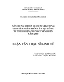 Luận văn Xây dựng chiến lược marketing cho sản phẩm biến tần của Công ty TNHH Điện Cơ Phát Minh đến năm 2015
